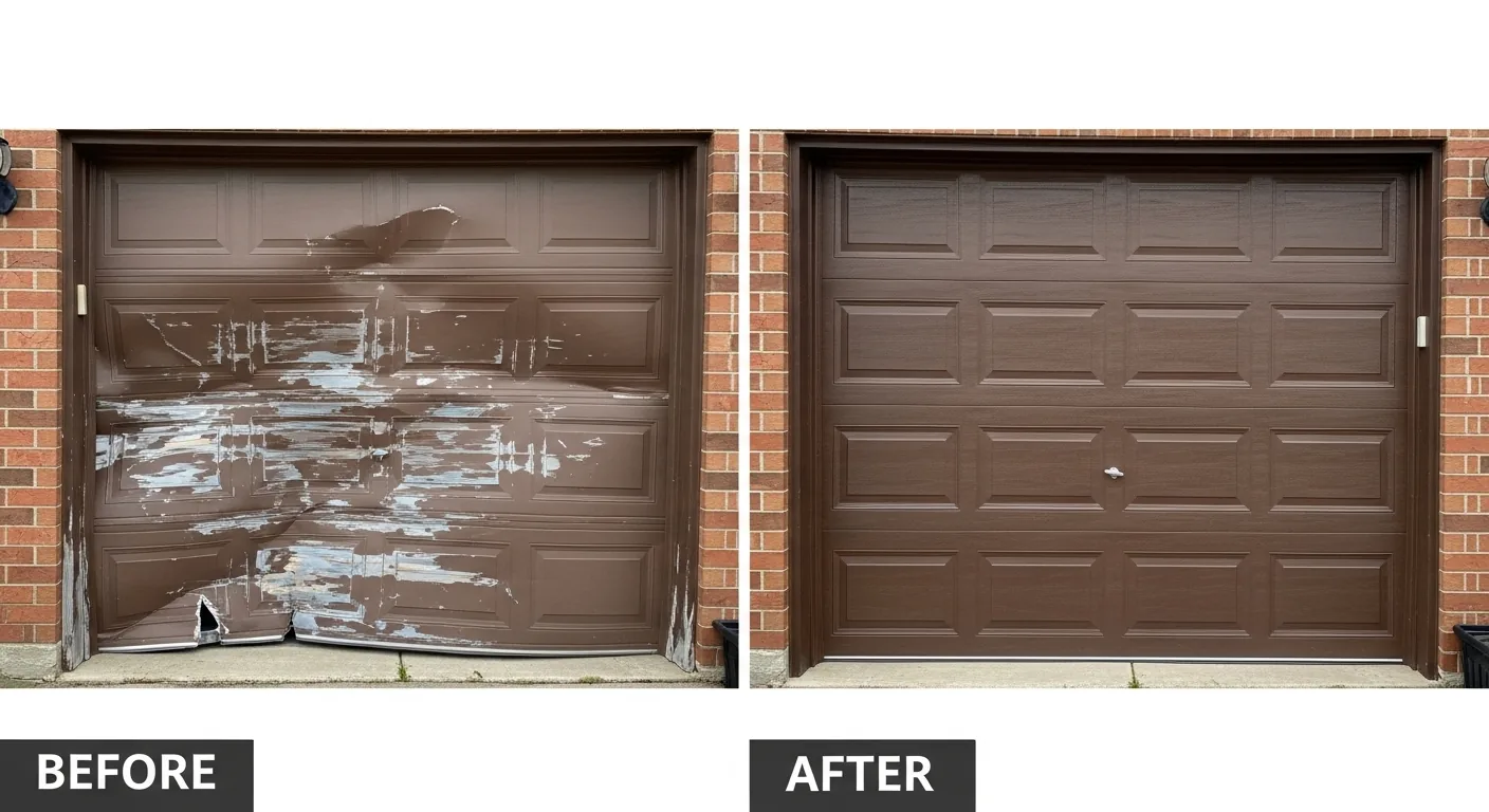 Garage Door Water Damage in Woodburn, OR