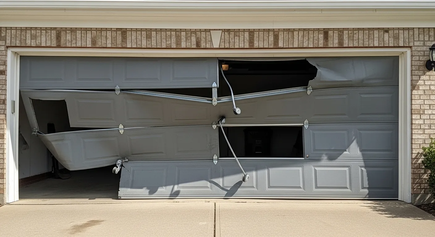 Garage Door Damage Insurance Claim in Woodburn, OR
